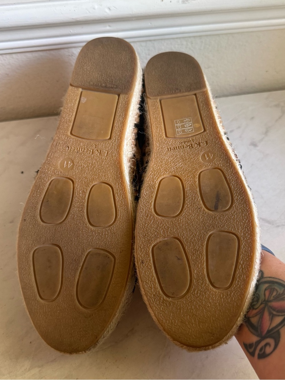 LK Bennett Elsie Leopard Print Espadrille Flats - Picture 4 of 5